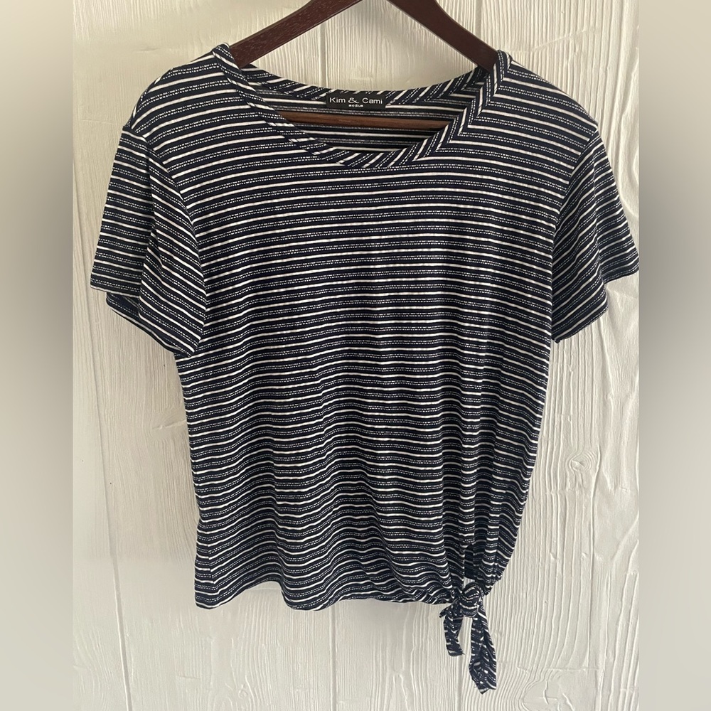 Kim & Cami Women’s Short Sleeve Blouse Size Medium